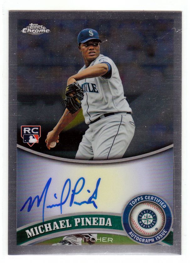 2011 Topps Chrome Michael Pineda Autograph Auto #174 #2  