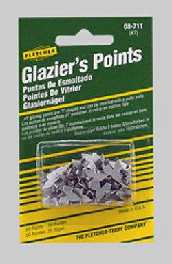 FLETCHER TERRY GLAZIERS POINTS 50PC #7 GLAZING  