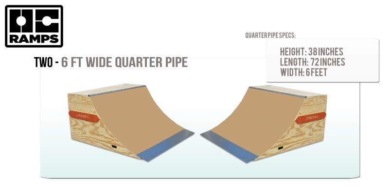 QUARTERPIPE, HALFPIPE, SKATE RAMP, Skateboard Ramp  