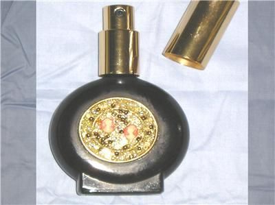 Adrian Sample Perfume Atomizer Black Enam Pearls Cameo  