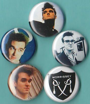 Morrissey Set of 5 Pins buttons Badges smiths  