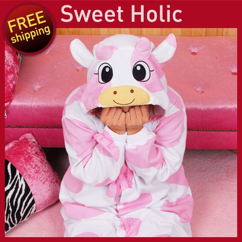 SWEET HOLIC Kigurumi Halloween Costumes Christmas Animal Pajamas Pink 