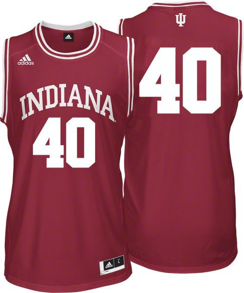 Indiana Hoosiers adidas #40 Cardinal Replica Basketball Jersey  