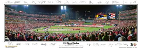 St. Louis Cardinals 2011 WORLD SERIES Panoramic Poster Print w/28 