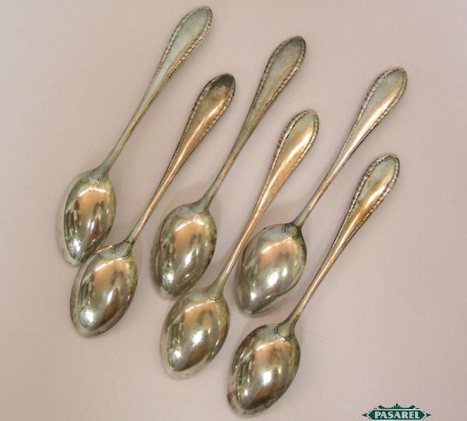 Polish Silver Teaspoons Coffee Spoons Poland Ca 1920  