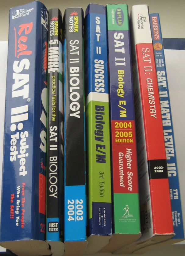 SAT II Subject Tests Guides Books Wholesale Lot  