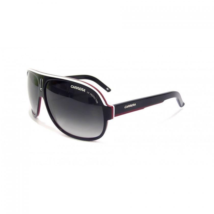   24 WYS90 WYS/90 Black Red White / Dark Grey Gradient Sunglasses
