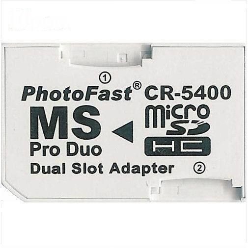 NEW Photofast CR 5400 TF to MS Dual Slot Adapter  