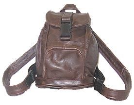 Genuine Leather MINI BACKPACK purse bag tote sling black brown tan etc 